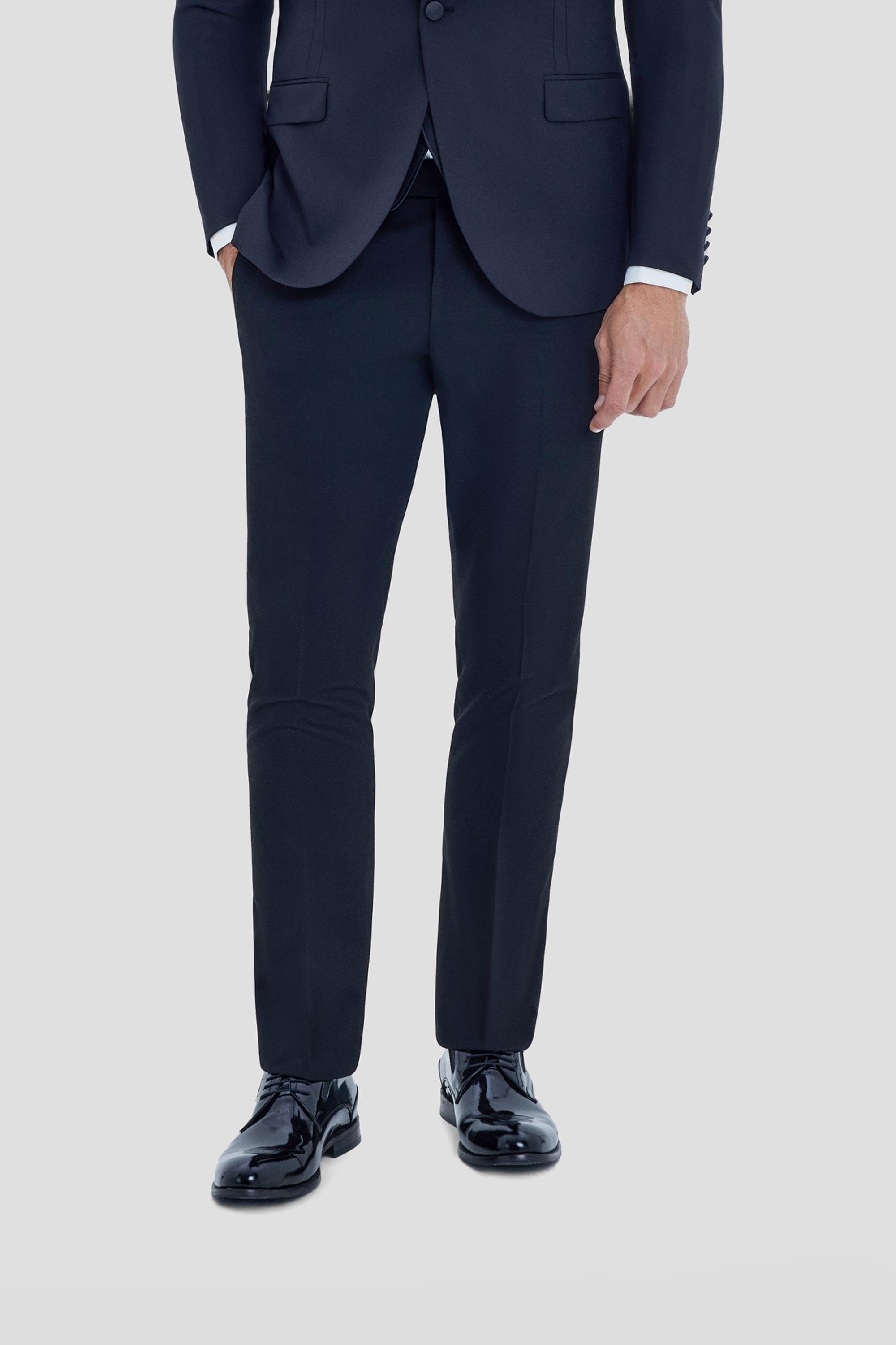 Sivri Yaka Erkek Smokin Takım Elbise Siyah - Sabri Özel