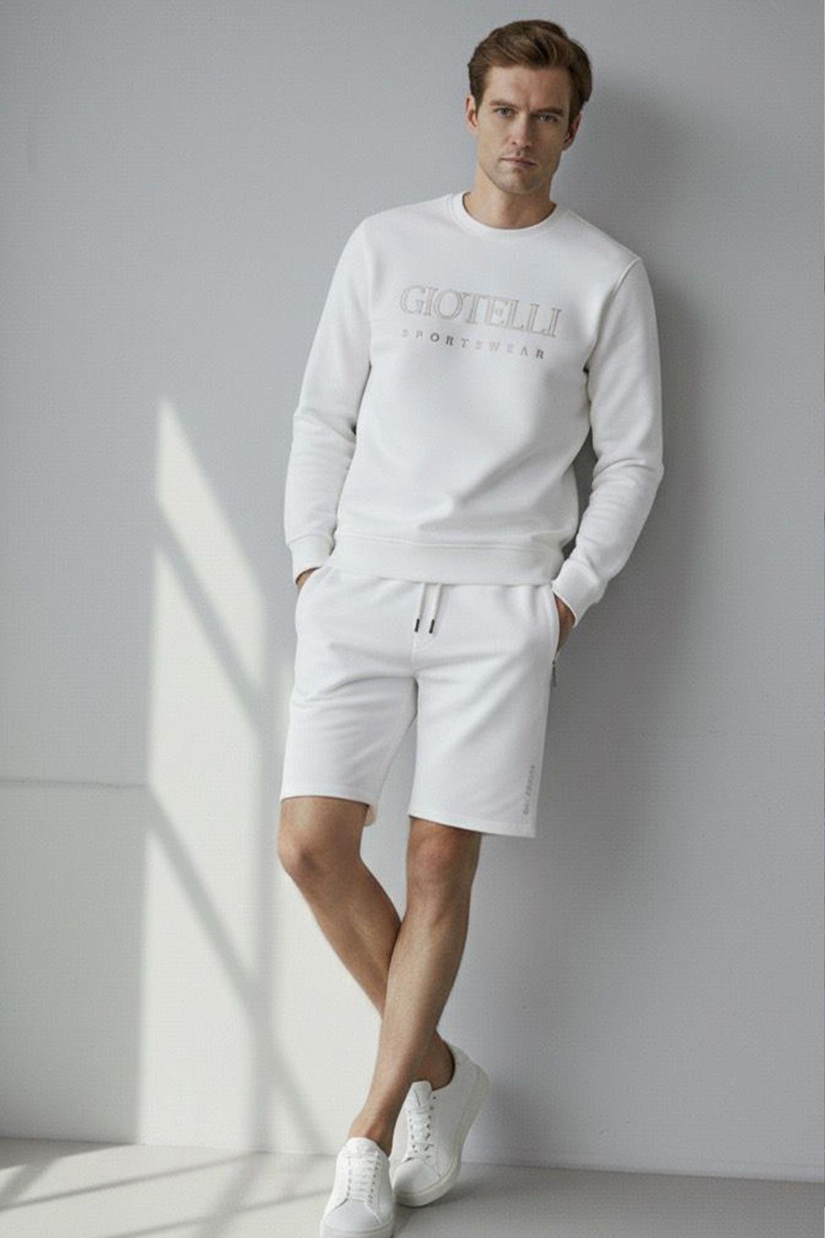 Spor Şortlu Takım Ekru - Sabri Özel