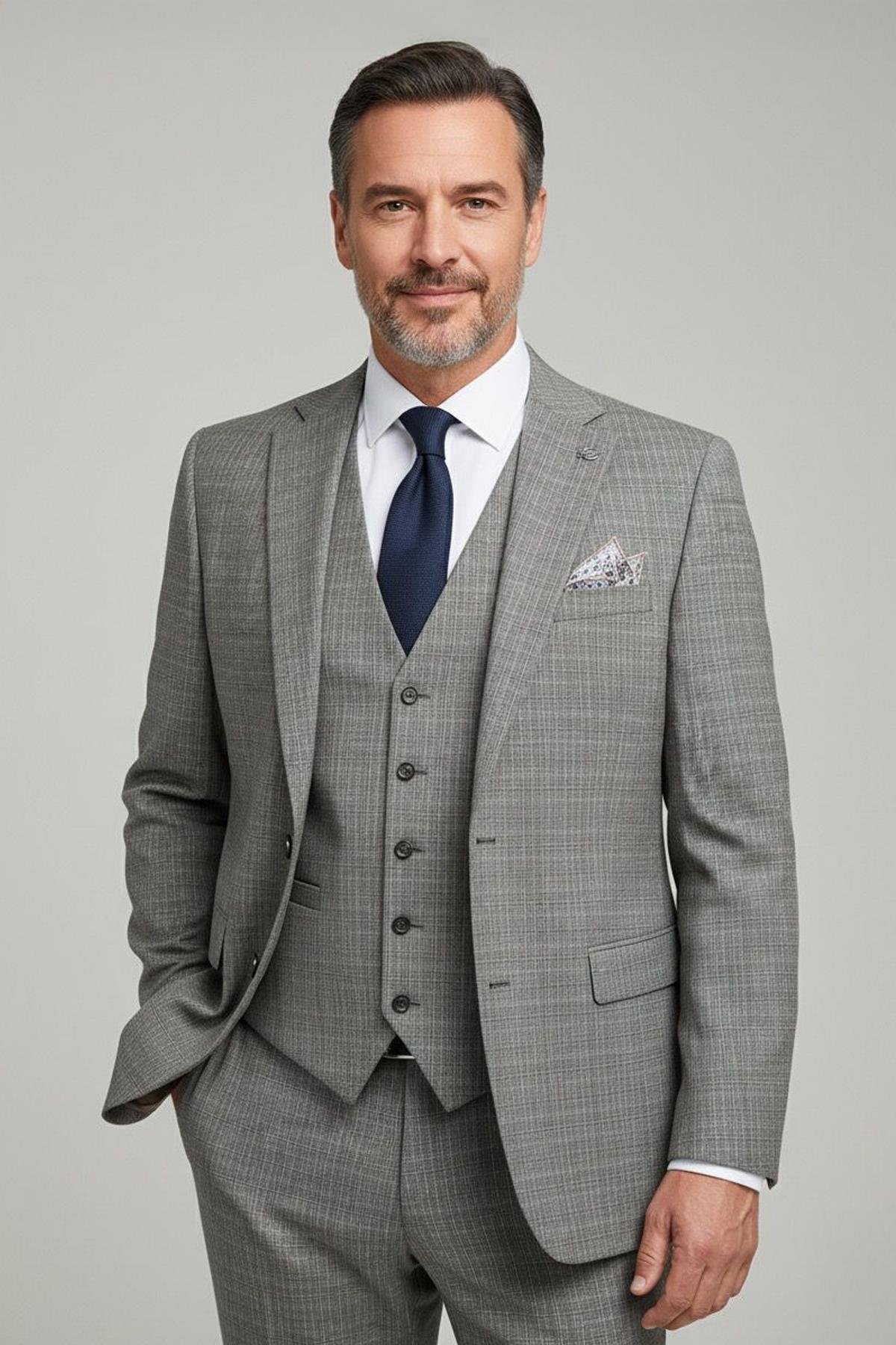 VEST SUIT Bej - Sabri Özel