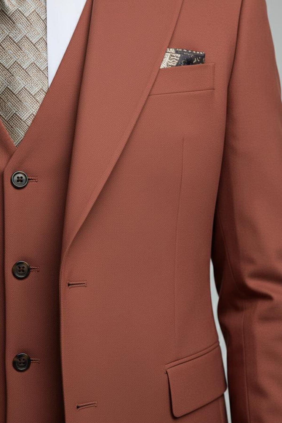VEST SUIT Kiremit - Sabri Özel