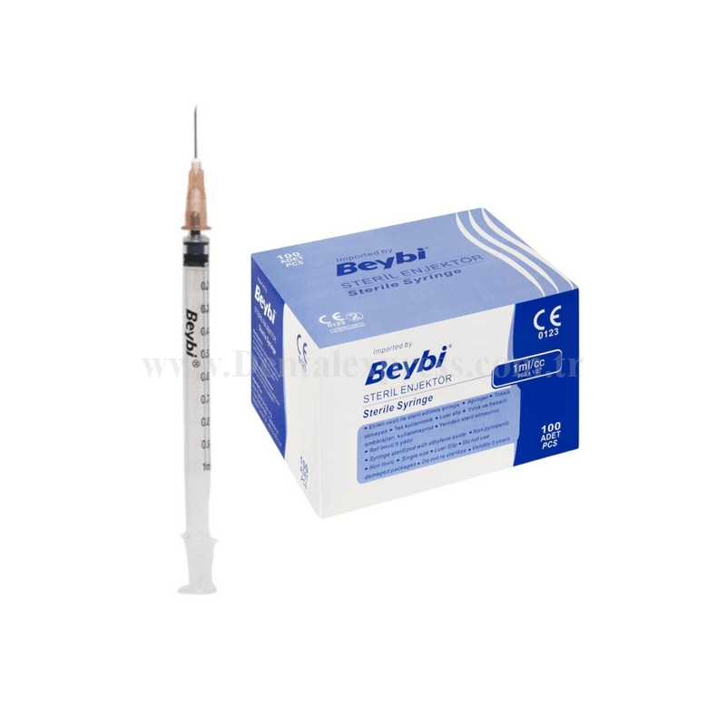 Beybi Steril Enjektör 1 ml Kutu içi 100 Adet