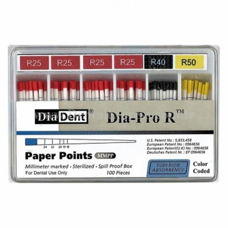 Diadent Dia-Pro R Paper Points - Resiproc Kanal Eğeleri İçin