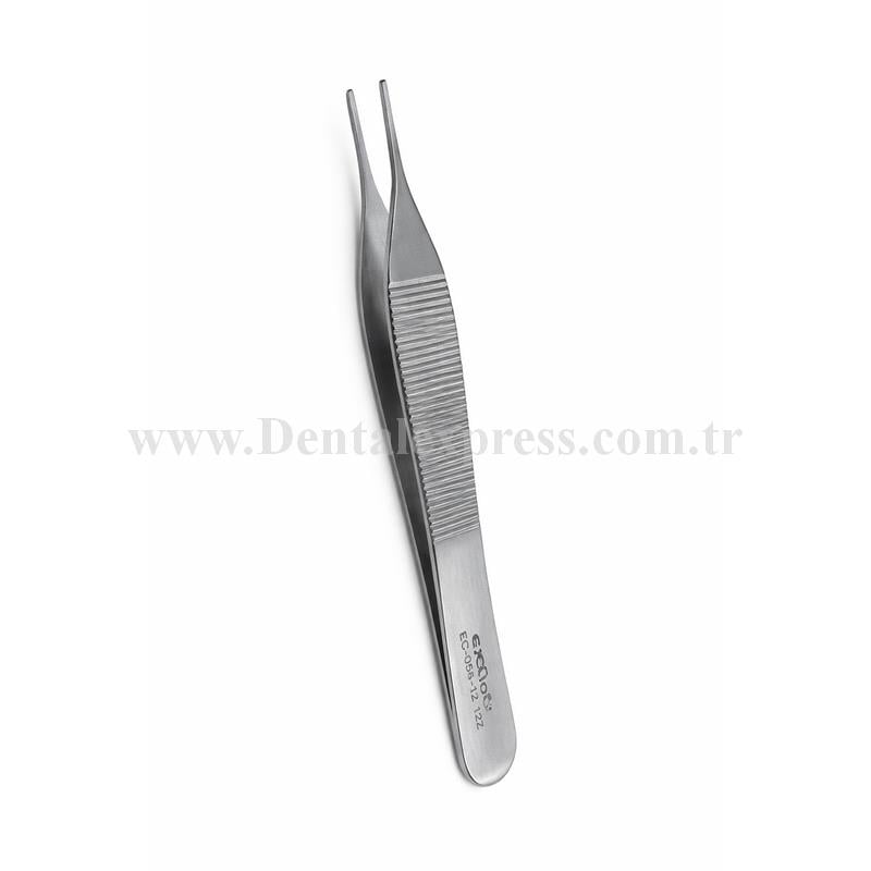 Exlin Düz Penset Dişsiz Mikro (Adson) 12cm