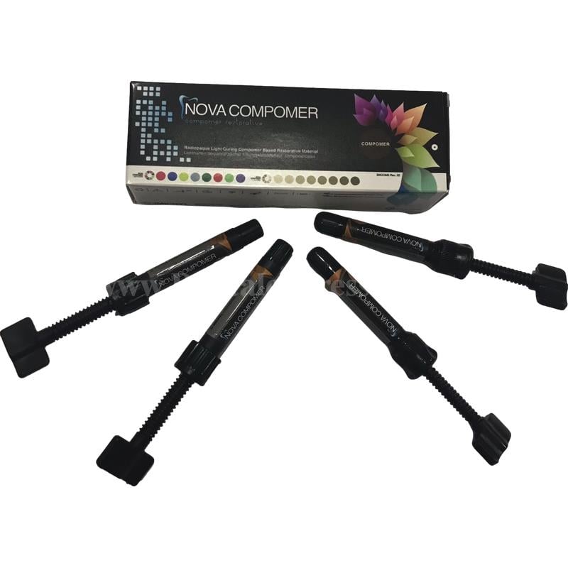 Imicryl Classic & Rainbow Nova Compomer Şırınga 4x 4 