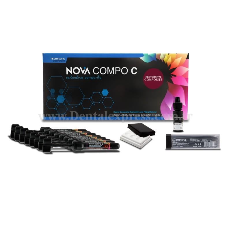Imicryl Classic & Rainbow Nova Compomer Set 40 x 0.25 g Kompül