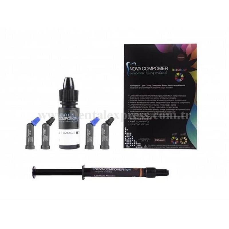 Imicryl Classic & Rainbow Nova Compomer Set 20 x 0.25 g Kompül
