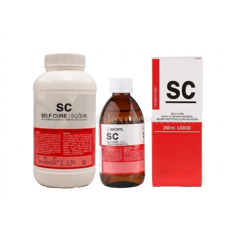 Imicryl SC Soğuk Akrilik Set 450  Gr Toz 250 ml Likit