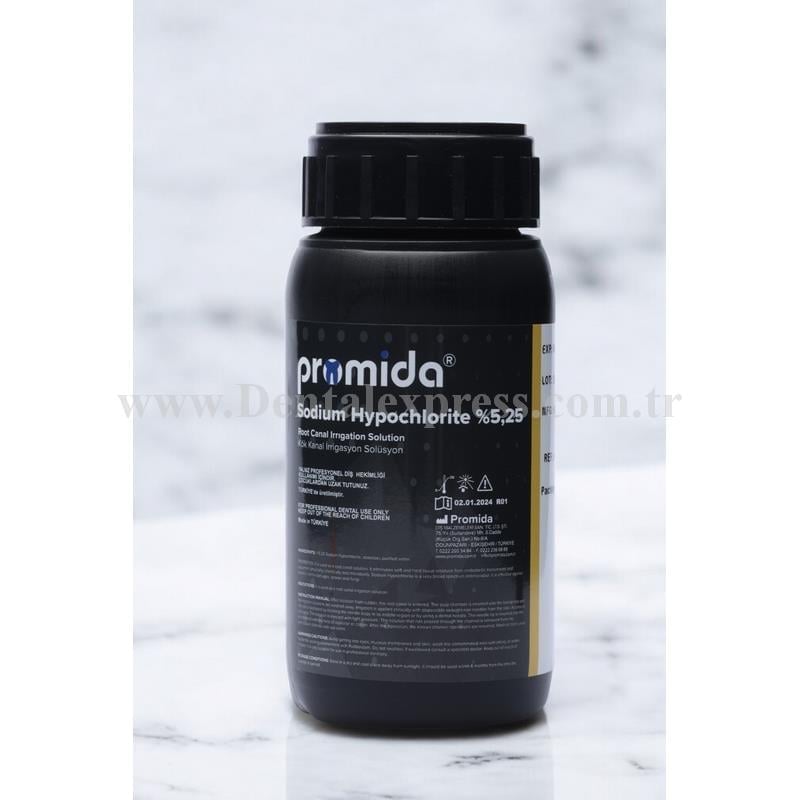 Promida Sodyum Hipoklorit Kök Kanal İrrigasyon Solüsyonu %5,25 (250 ml)