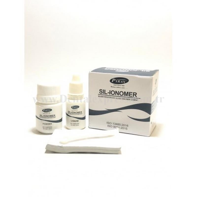 Pyrax Sil İonomer Cam İonomer Yapıştırma Simanı Gümüş İçerikli