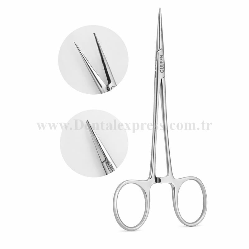QUEEN Düz Hemostat (Klemp) Halsted-Mosquito 12cm