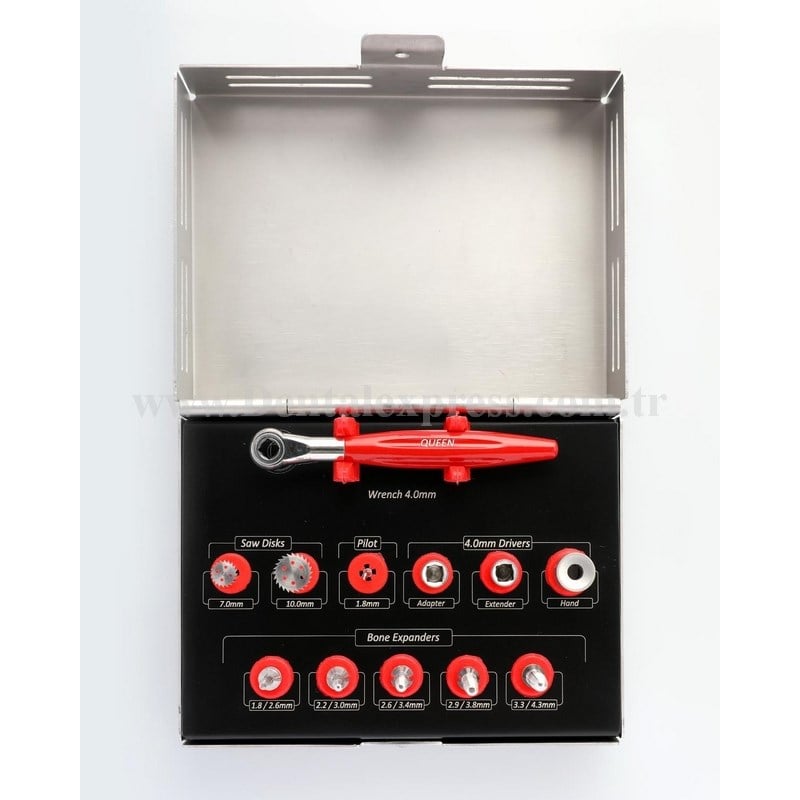 Queen Kemik Genişletme Frezi Bone Expender Set 12 Ad./Kaset