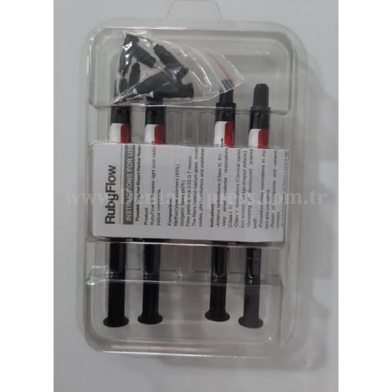 Ruby Flow Akışkan Kompozit 4'lü Set