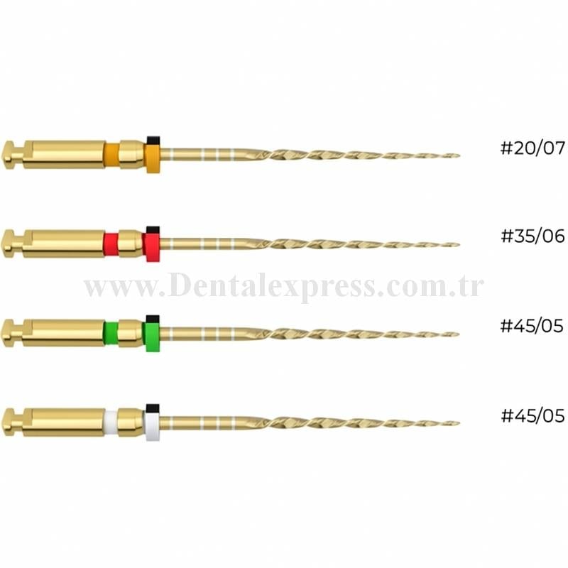 Scope W Gold Resiproc Kanal Eğeleri Asorti (W1,W2,W3,W4)