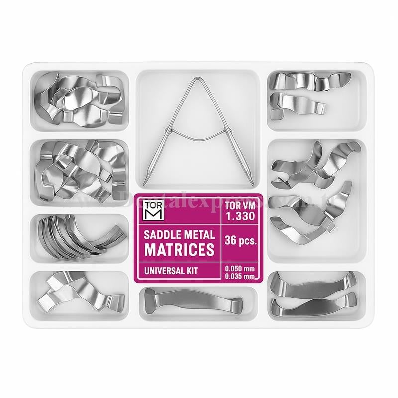 Tor VM Eyer Konturlu Metal Matrix (Universal Kit Premolar için) No:1.330 0,050mm