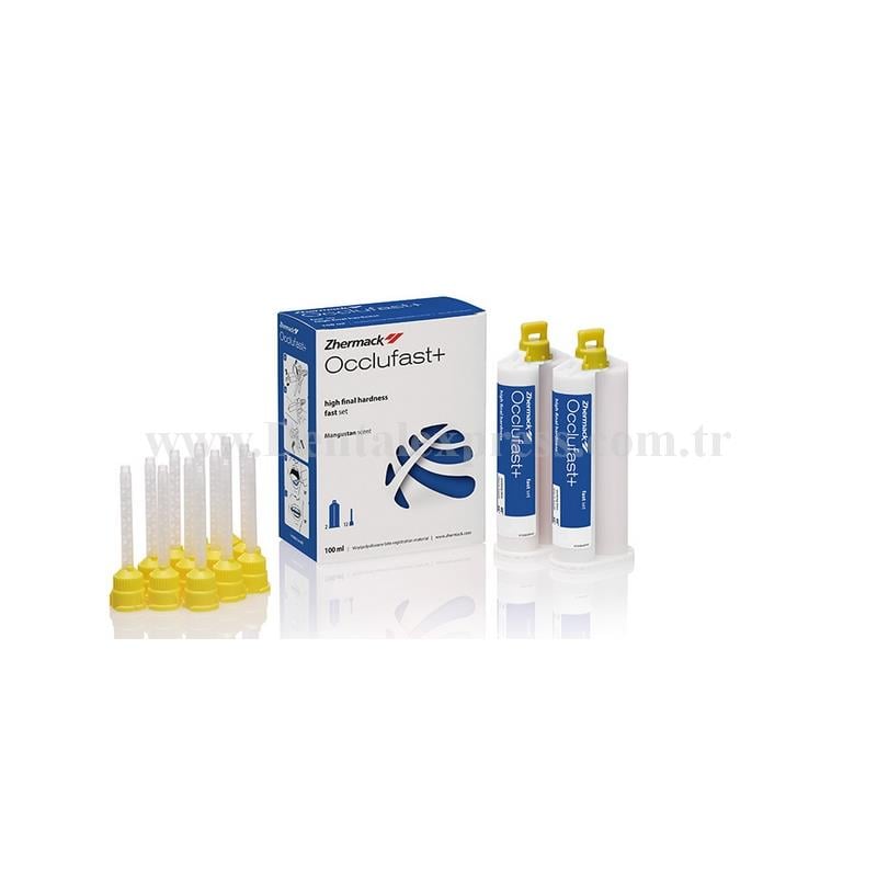 Zhermack Occlufast+ Kapanış Silikonu Standart Paket 2 x 50 ml Kartuş