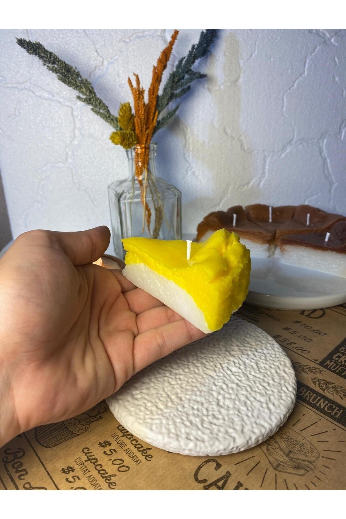 1 Adet Limonlu Çizkek - Cheesecake Candle