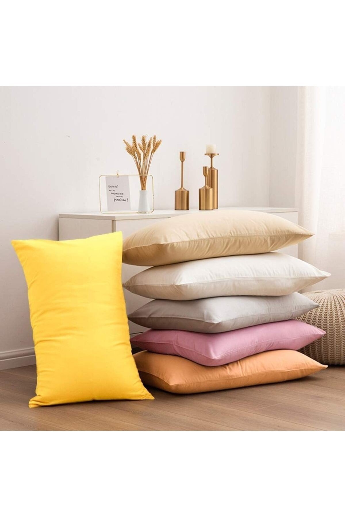 %100 Pamuklu 50x70 Yastık Kılıfı Pillow Case 4lü Paket