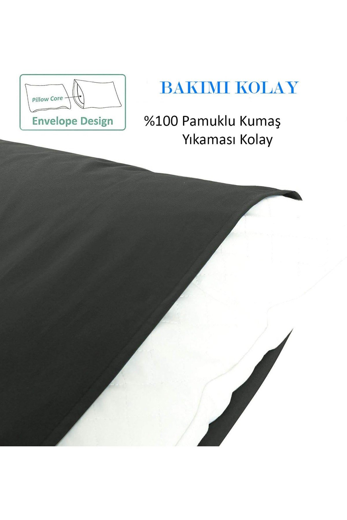 %100 Pamuklu 50x70 Yastık Kılıfı Pillow Case 4lü Paket