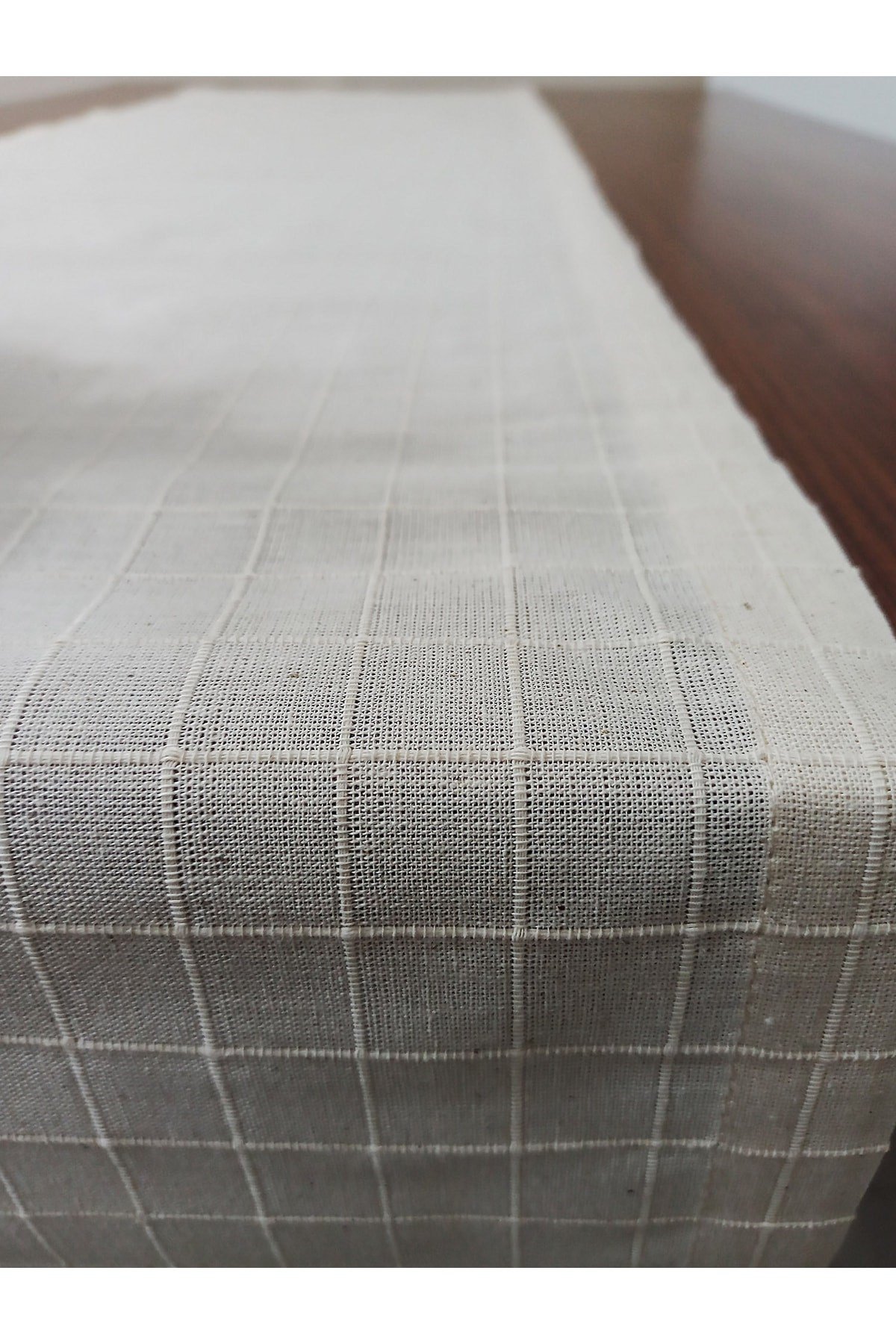 %100 Pamuklu Runner 40x150cm Ekru