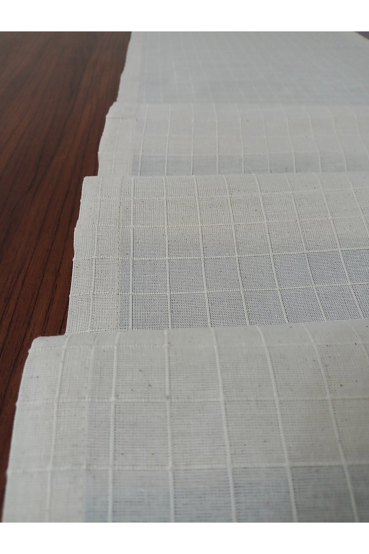 %100 Pamuklu Runner 40x150cm Ekru