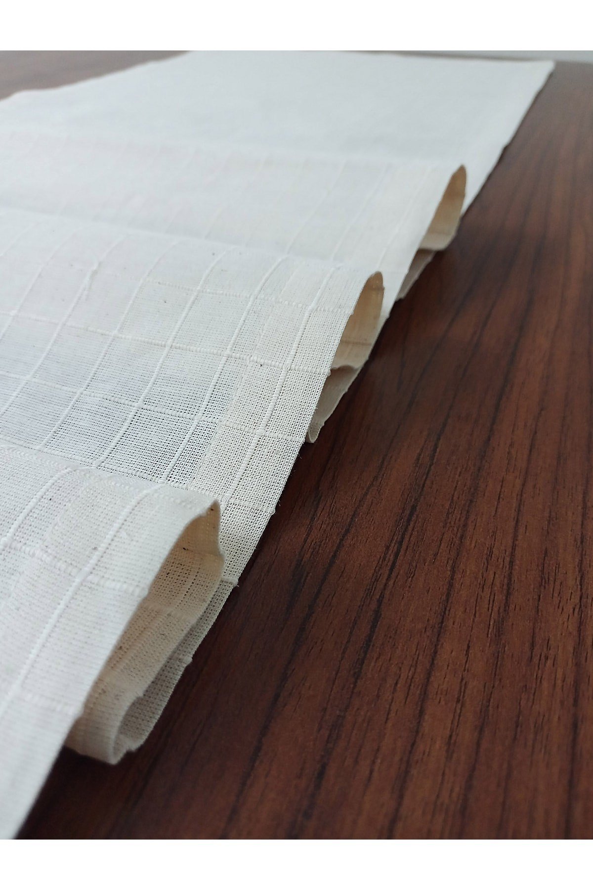%100 Pamuklu Runner 40x150cm Ekru
