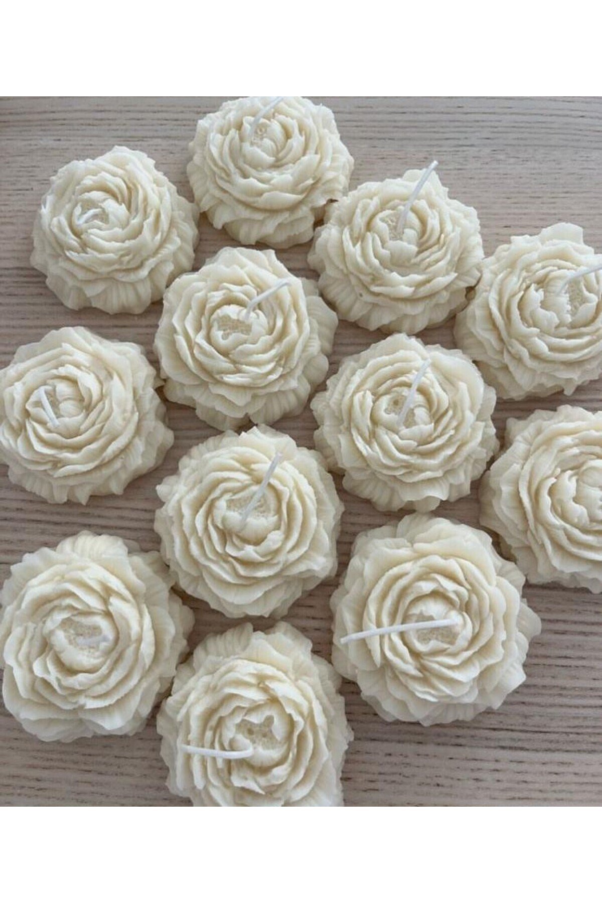 3 ‘ Lü Şakayık Vanillia & Soft Marshmallow Kokulu Mum