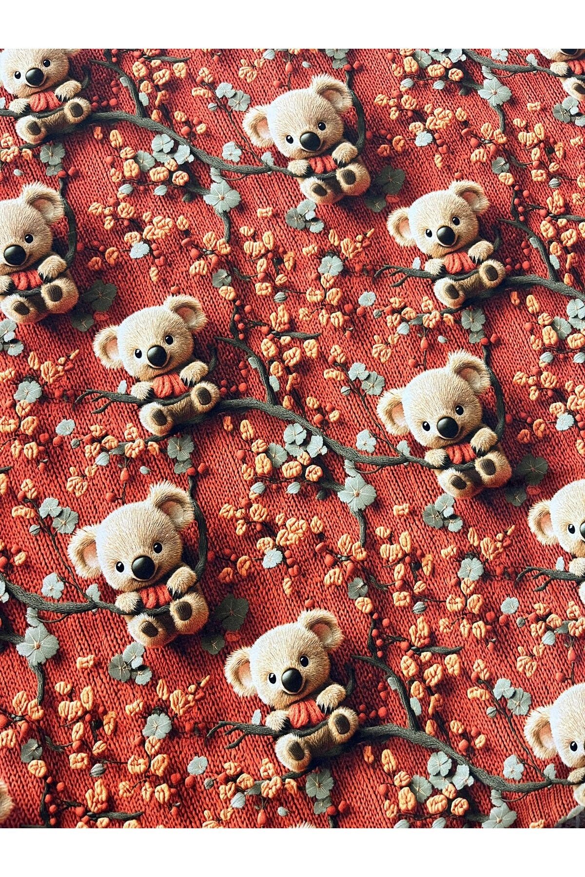 3D Efektli %100 Pamuk Bebek Nevresim Takımı Koala 4 Parça