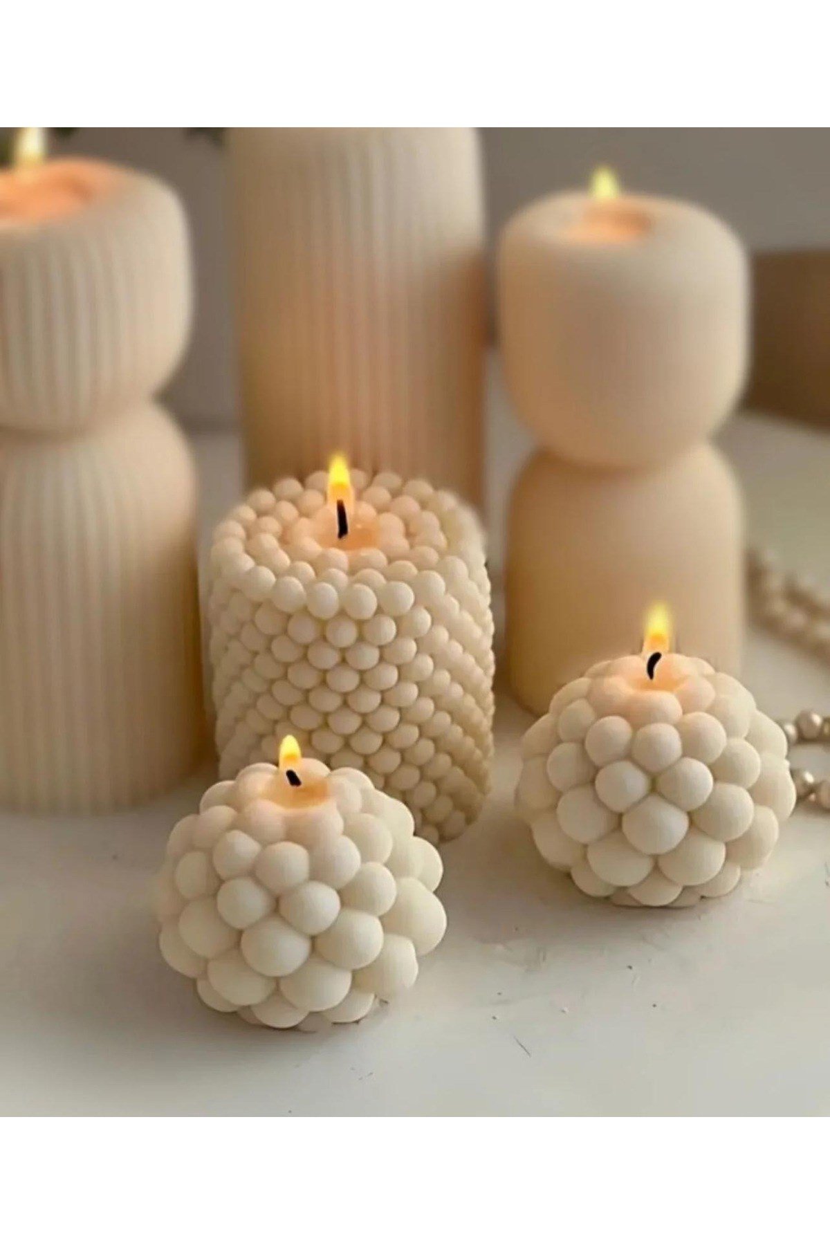 3lu Kokulu Bubble Mum Set Pinterest Tasarım