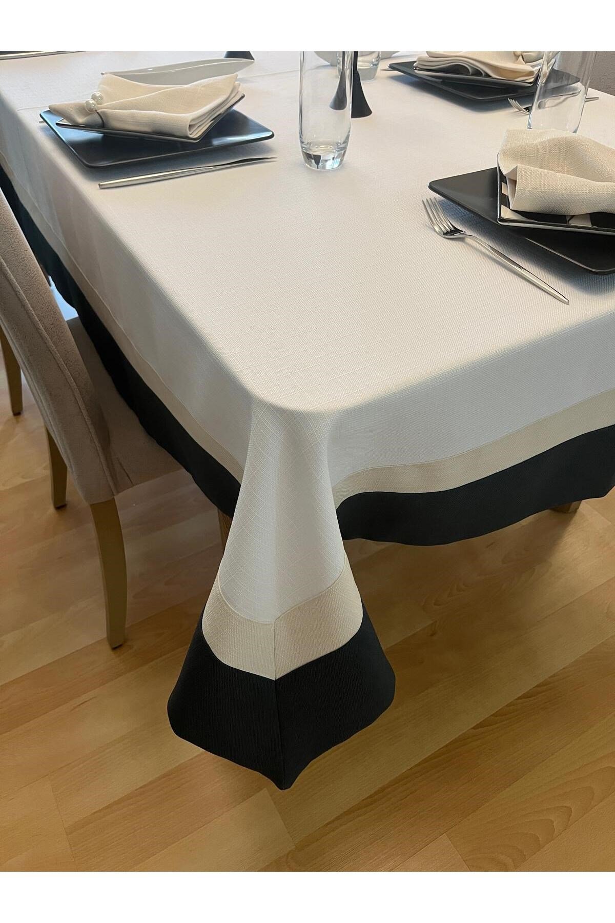 Assos Premium Dertsiz Masa Örtüsü Swan Çerçeve Detaylı