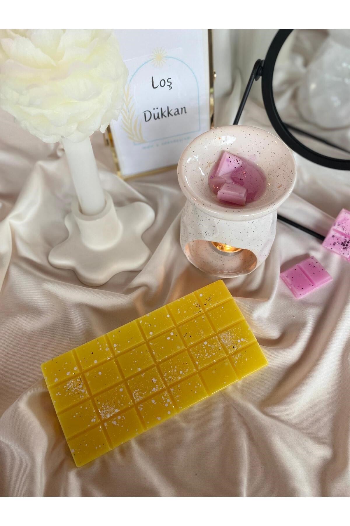 Buhurdanlık Koku Tableti %100 Soya Wax Melts Vegan Buhurdanlık Mumu Sedir Ağacı Kokulu