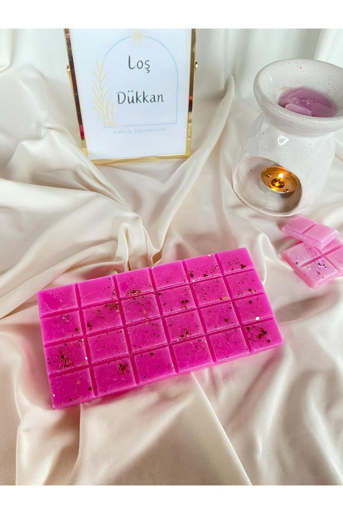 Buhurdanlık Koku Tableti %100 Soya Wax Melts Vegan Buhurdanlık Mumu Çilek Kokulu
