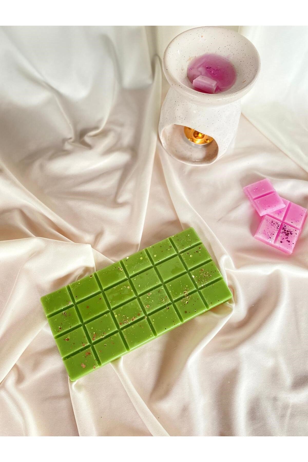 Buhurdanlık Koku Tableti %100 Soya Wax Melts Vegan Buhurdanlık Mumu Amber Kokulu