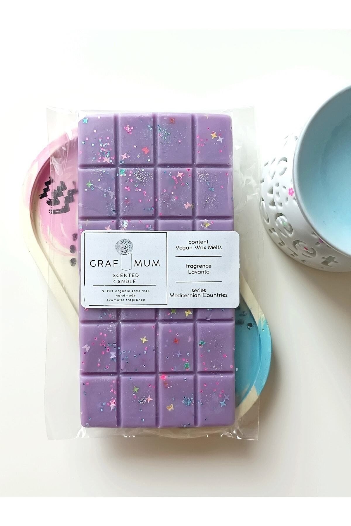 Buhurdanlık Koku Tableti %100 Soya Wax Melts Vegan Aromaterapi Buhurdanlık Mumu Lavanta Kokulu