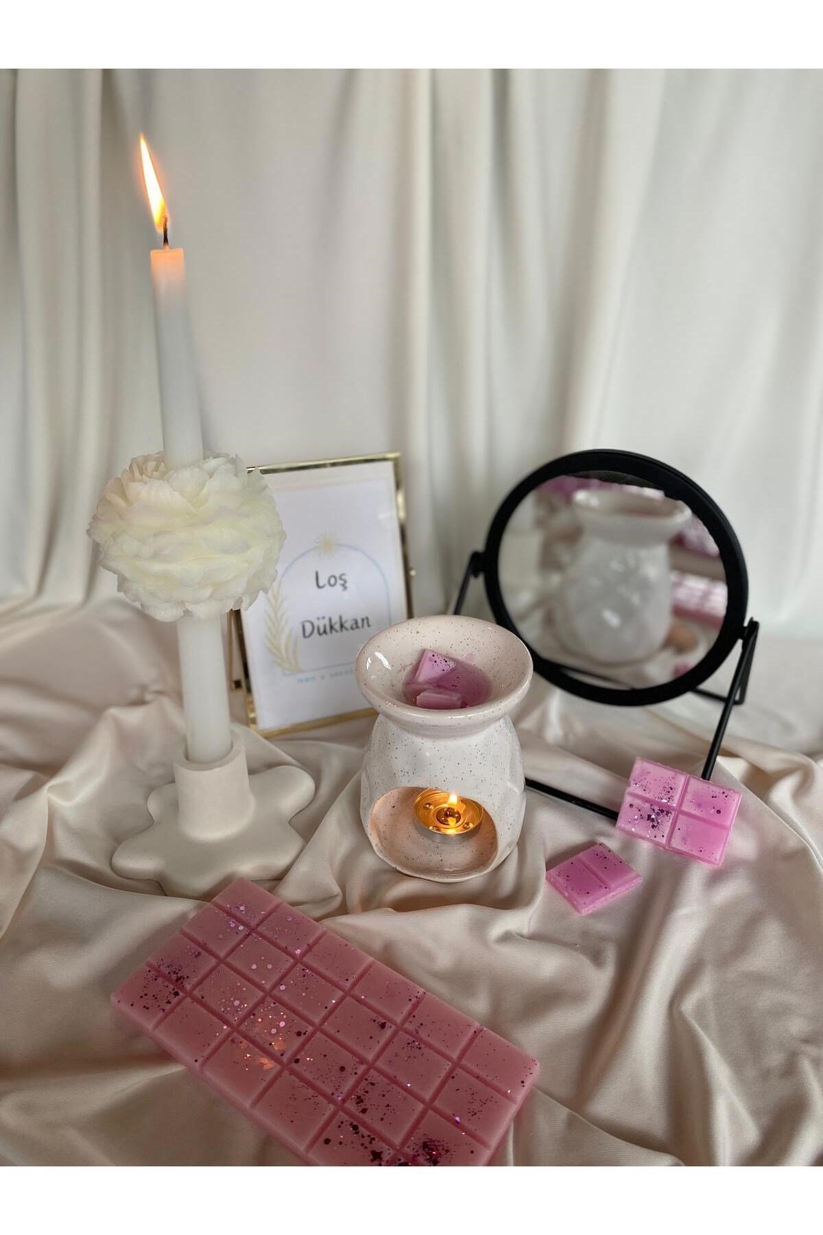 Buhurdanlık Koku Tableti %100 Soya Wax Melts Vegan Buhurdanlık Mumu City Sakura Kiraz Çiçeği Kokulu