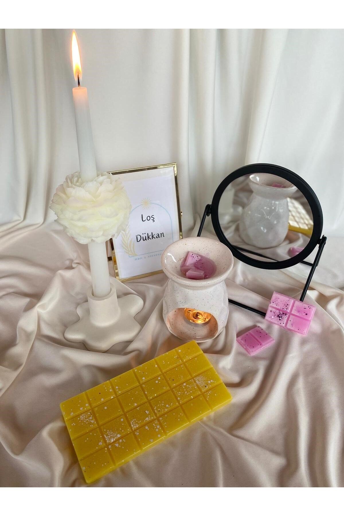 Buhurdanlık Koku Tableti %100 Soya Wax Melts Vegan Buhurdanlık Mumu Sedir Ağacı Kokulu