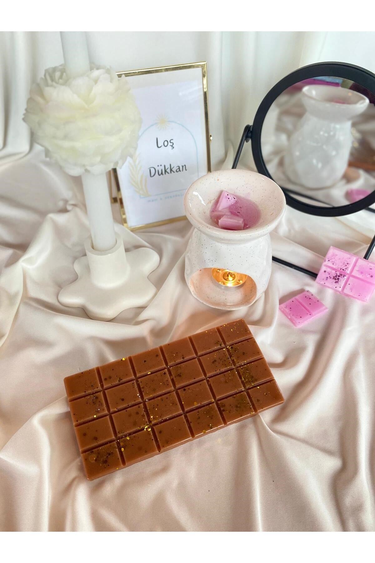 Buhurdanlık Koku Tableti %100 Soya Wax Melts Vegan Buhurdanlık Mumu Çikolata Kokulu