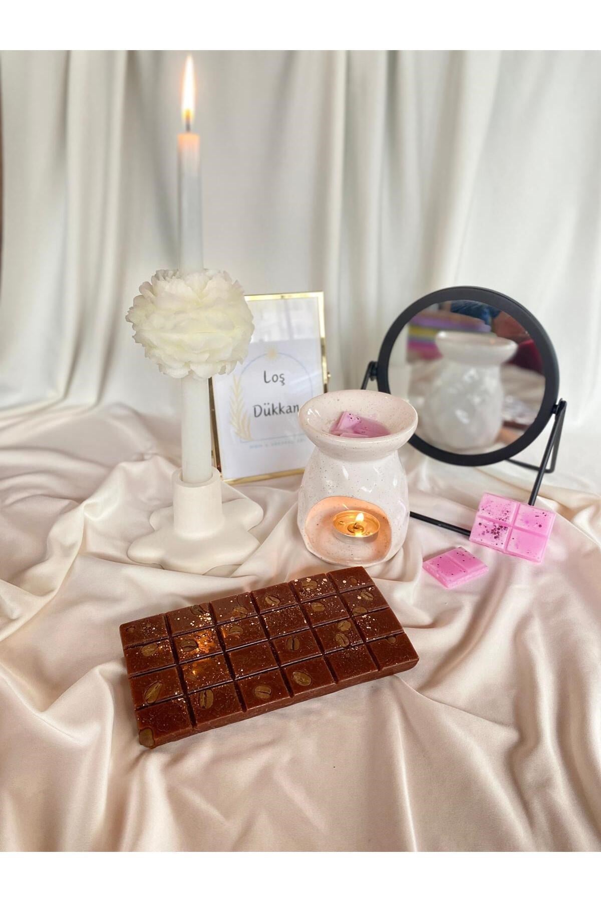 Buhurdanlık Koku Tableti %100 Soya Wax Melts Vegan Buhurdanlık Mumu Kahve Kokulu