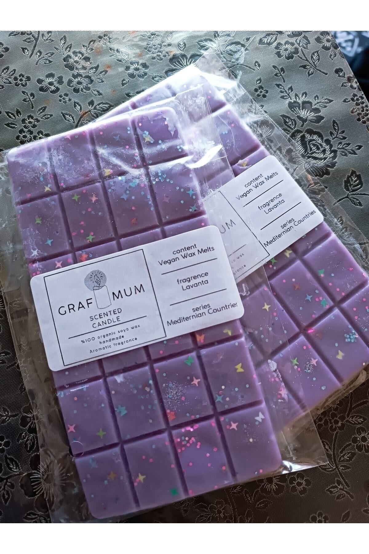 Buhurdanlık Koku Tableti %100 Soya Wax Melts Vegan Aromaterapi Buhurdanlık Mumu Lavanta Kokulu