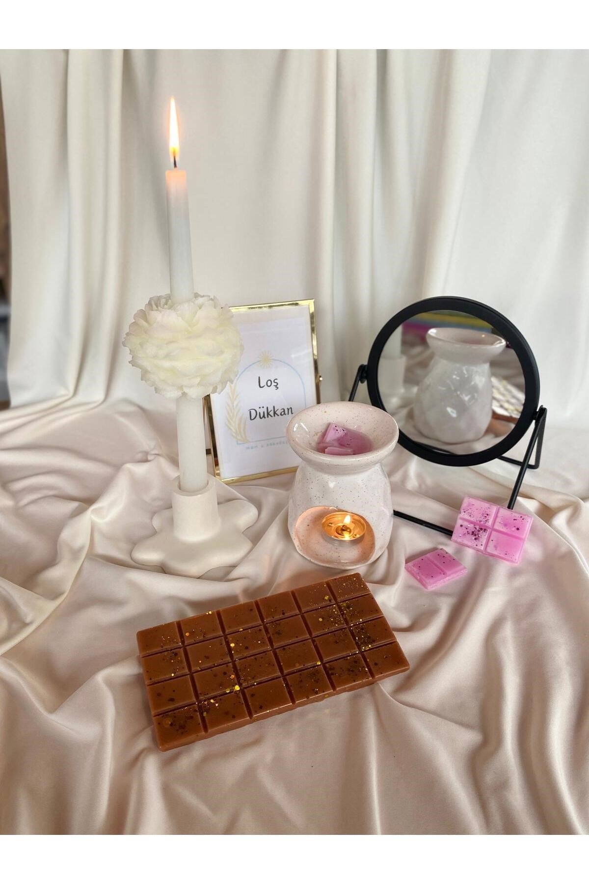 Buhurdanlık Koku Tableti %100 Soya Wax Melts Vegan Buhurdanlık Mumu Çikolata Kokulu