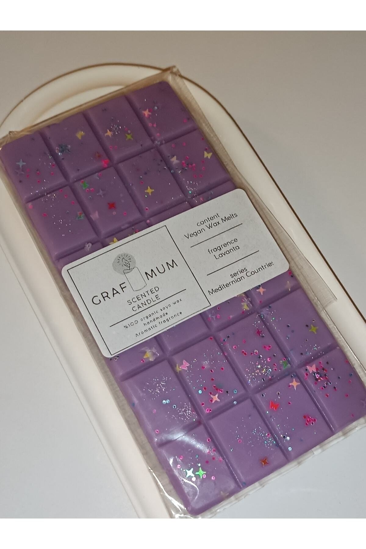 Buhurdanlık Koku Tableti %100 Soya Wax Melts Vegan Aromaterapi Buhurdanlık Mumu Lavanta Kokulu