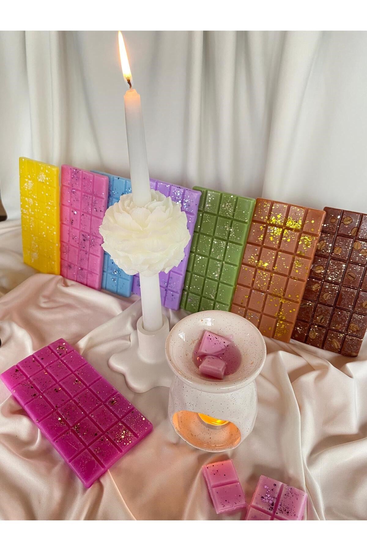 Buhurdanlık Koku Tableti %100 Soya Wax Melts Vegan Buhurdanlık Mumu Çikolata Kokulu