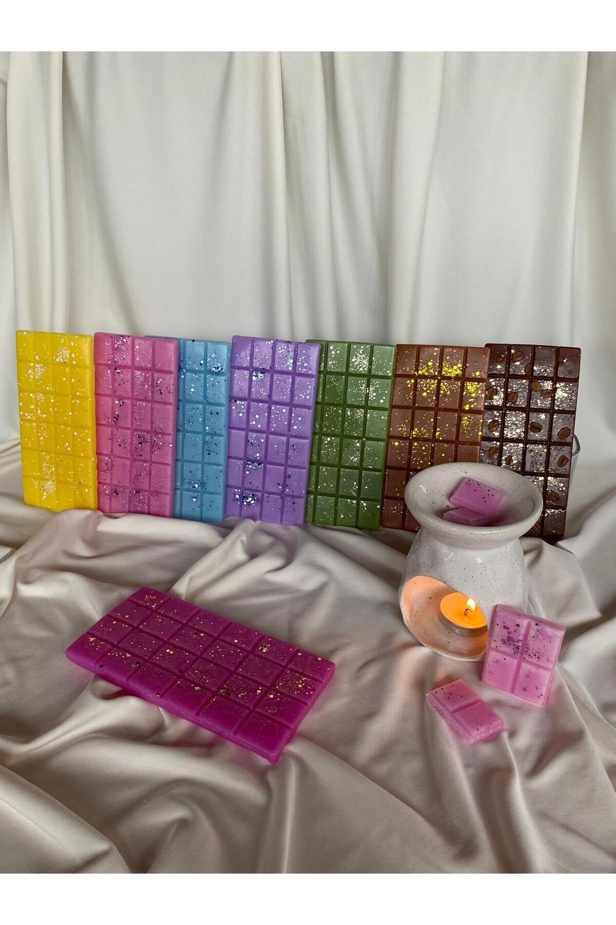 Buhurdanlık Koku Tableti %100 Soya Wax Melts Vegan Buhurdanlık Mumu Lavanta Kokulu