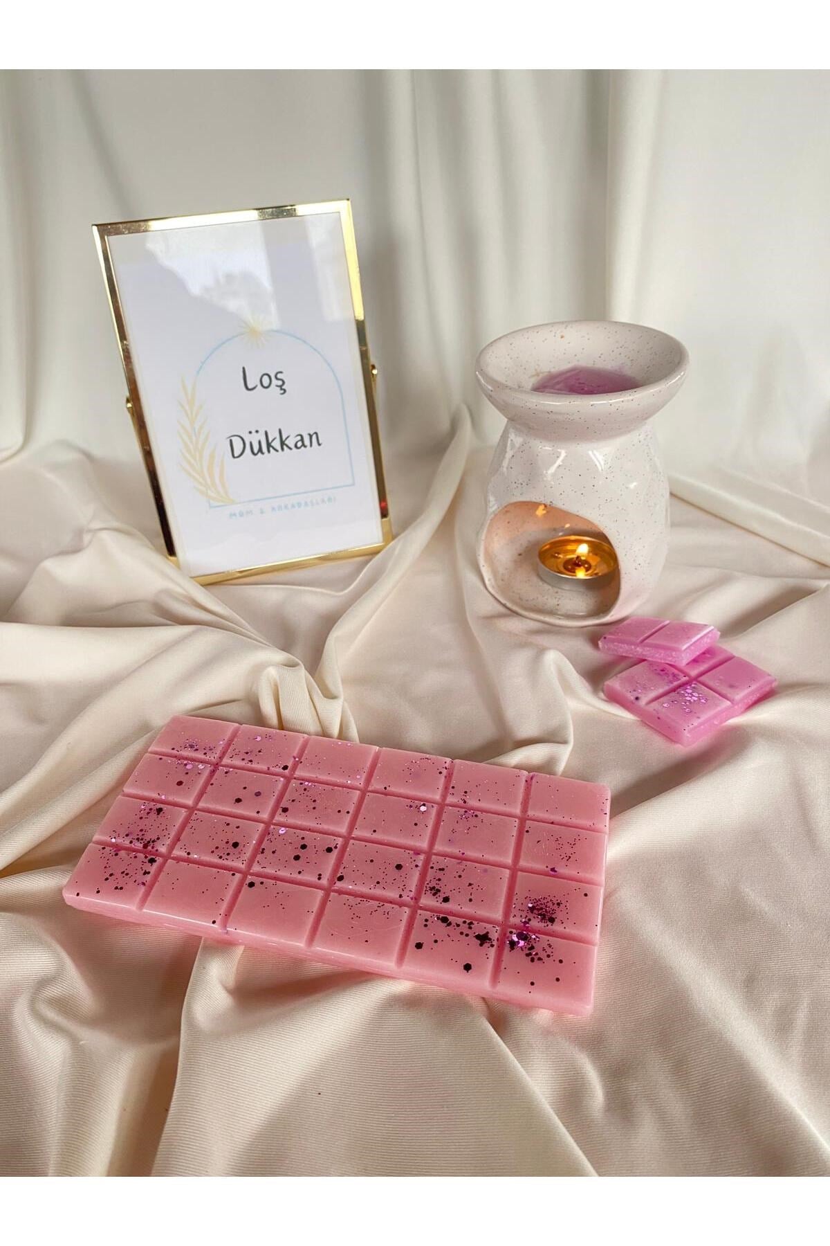 Buhurdanlık Koku Tableti %100 Soya Wax Melts Vegan Buhurdanlık Mumu City Sakura Kiraz Çiçeği Kokulu