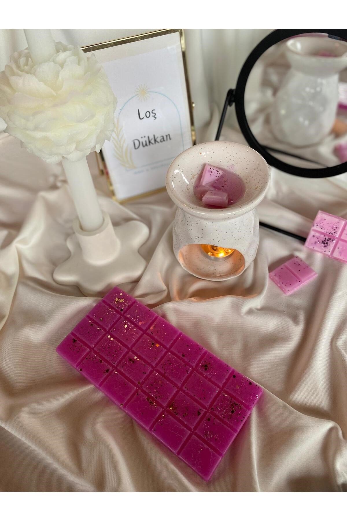 Buhurdanlık Koku Tableti %100 Soya Wax Melts Vegan Buhurdanlık Mumu Çilek Kokulu