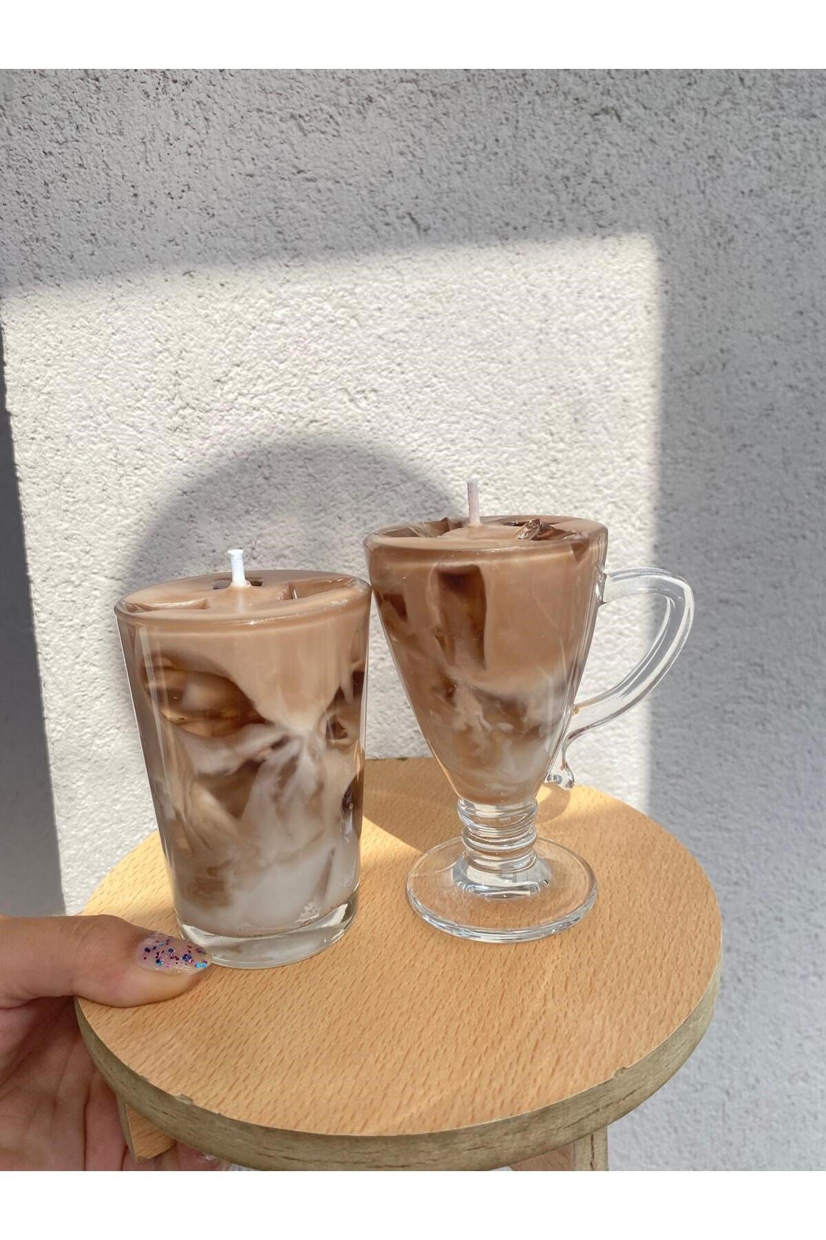Buzlu Kahve İce Latte Mum Kahve Kokulu 2 adet