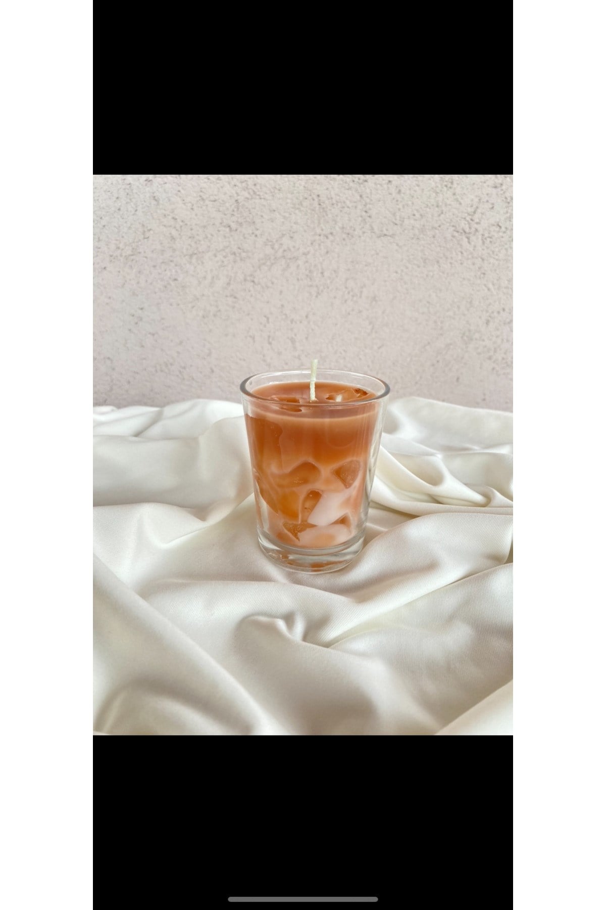 Buzlu Kahve İce Latte Mum Kahve Kokulu Bardak Mum