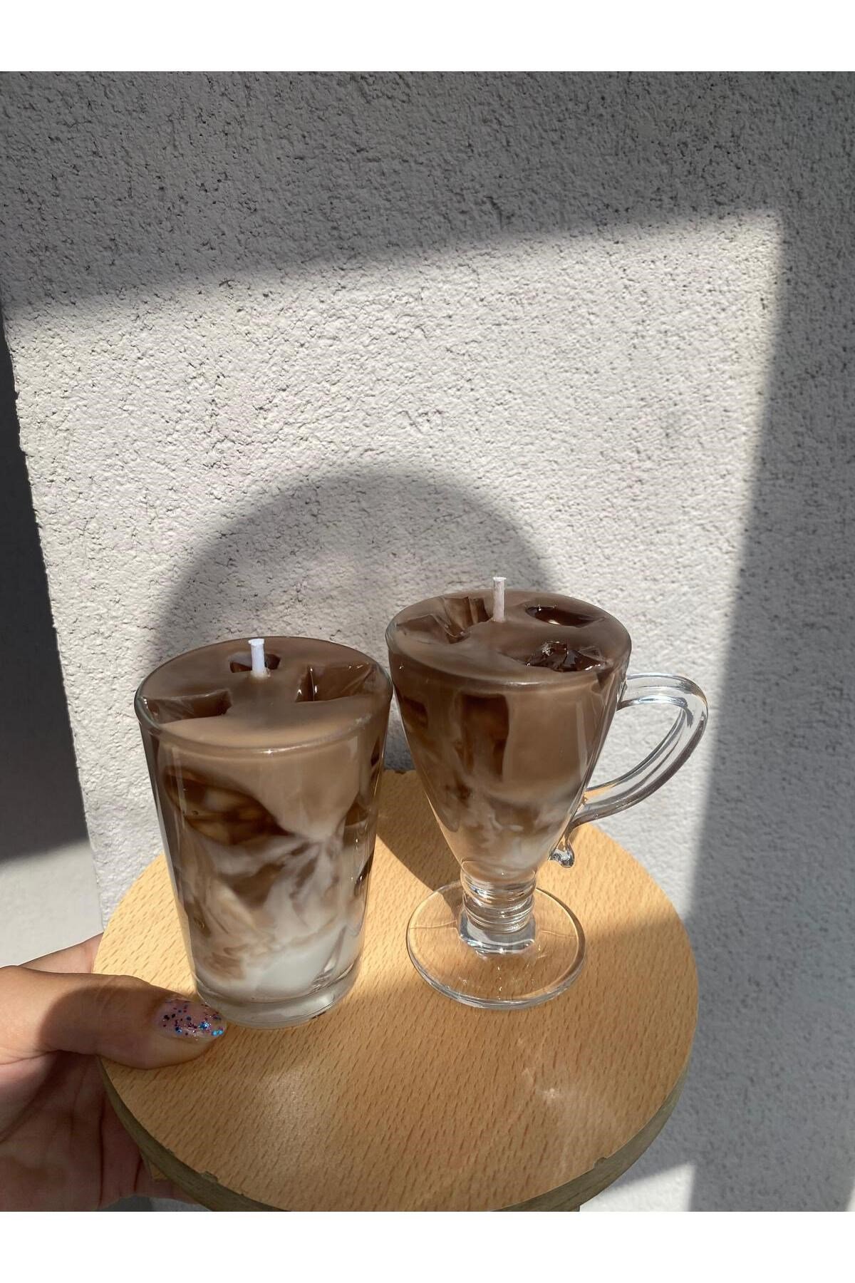 Buzlu Kahve İce Latte Mum Kahve Kokulu 2 adet
