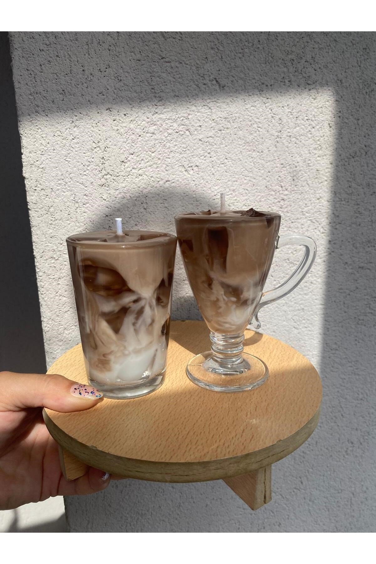 Buzlu Kahve İce Latte Mum Kahve Kokulu 2 adet