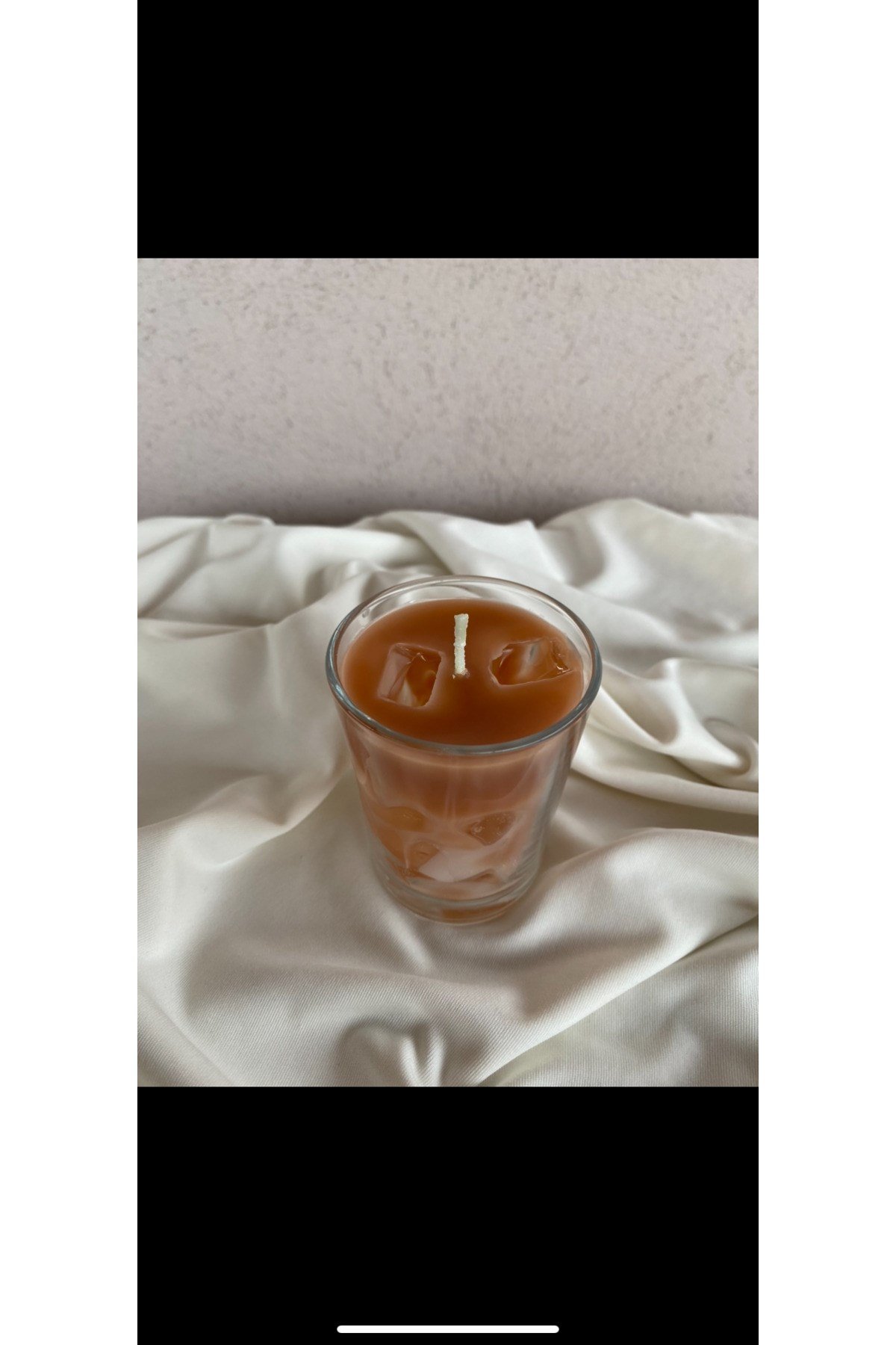 Buzlu Kahve İce Latte Mum Kahve Kokulu Bardak Mum