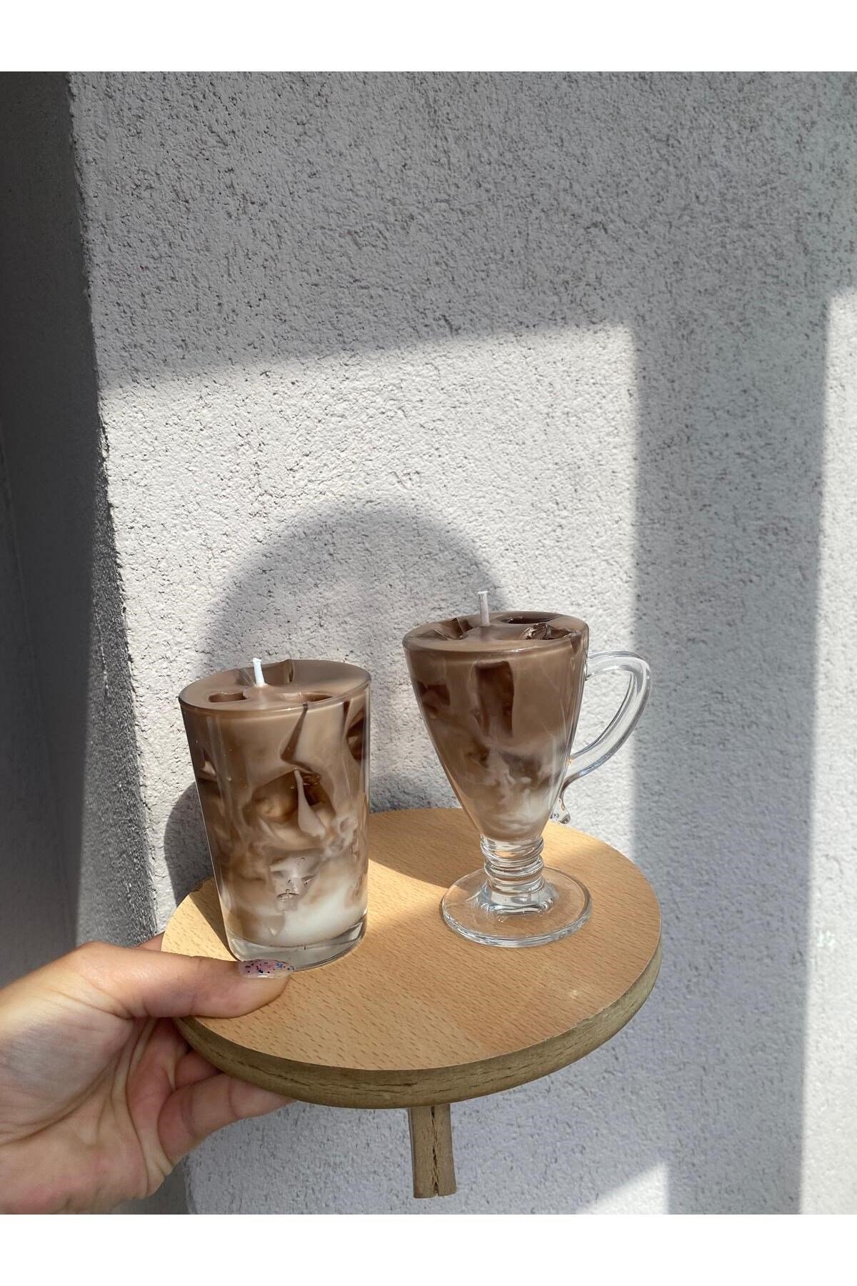 Buzlu Kahve İce Latte Mum Kahve Kokulu 2 adet